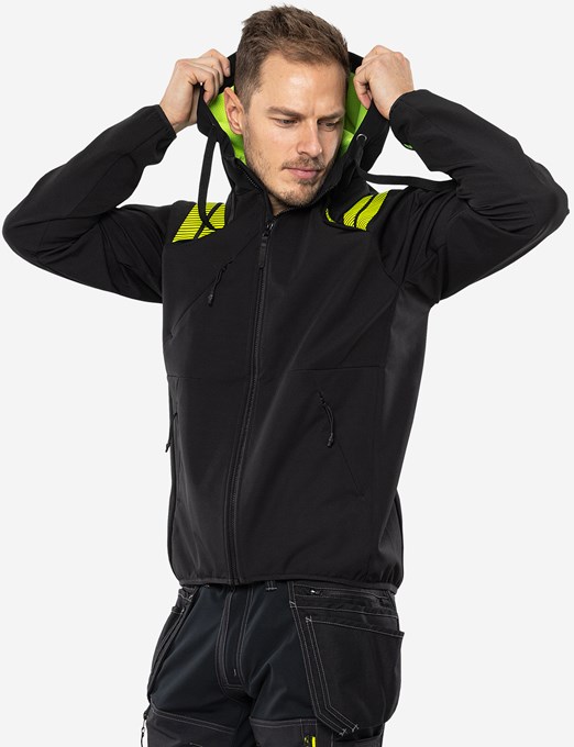 Softshell Jacka med huva 7461 GBON Fristads - Bild 5