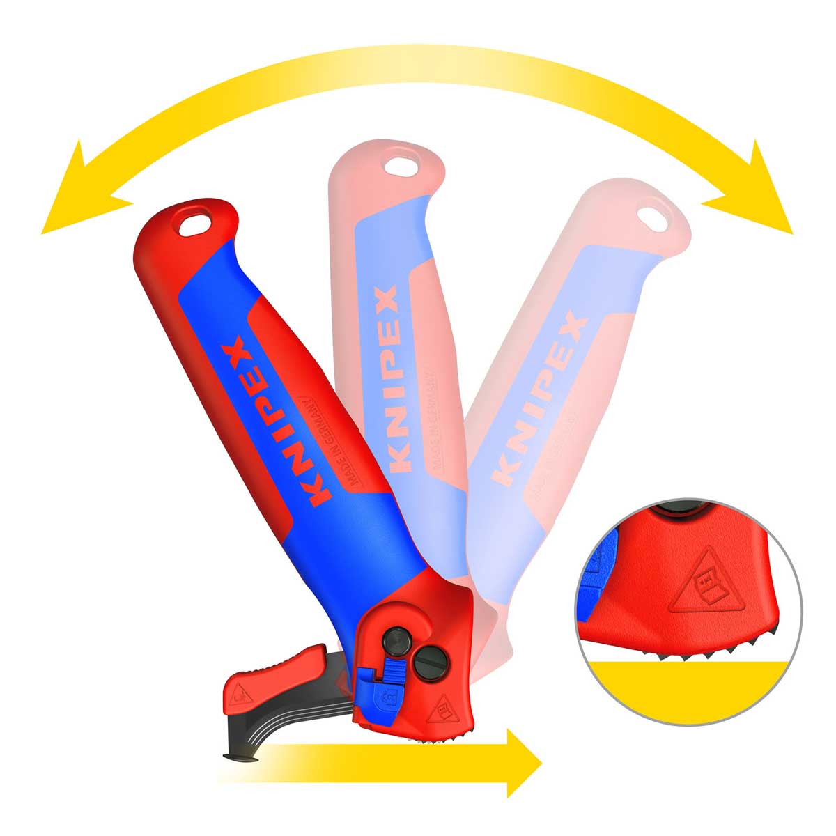Knipex Avmantlingskniv med glidsko 16 50 145SB