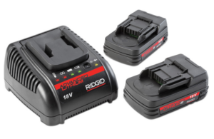 RIDGID Batteripaket 2x18v 5.0Ah + Laddare