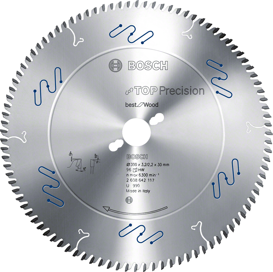 Cirkelsågklinga 250X30mm T60 BOSCH Top Precision Best for Wood