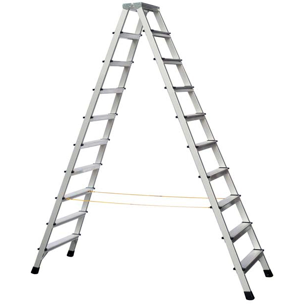 Wienerstege 2 x 10 steg. 4 m arbetshöjd.