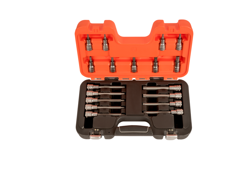 Bitshylssats 1/2" Torx, 18 delar BAHCO