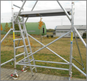 Ställningsstege bas 1,9m  till Hantverksställning (Reachmaster 1T ) Zarges