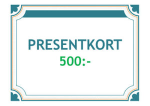 Presentkort 500kr