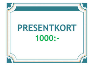 Presentkort 1000kr