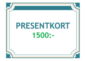 Presentkort 1500kr