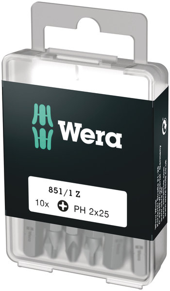 BITS WERA PH2X25 10-PACK