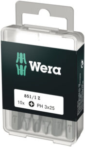 BITS WERA 851/PH 3 x 25 mm DIY-Box
