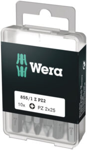 BITS WERA PZ2X25 10-PACK