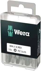 BITS WERA PZ3X25 10-PACK