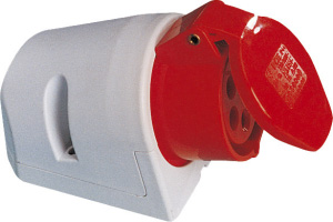 VÄGGUTTAG CEE 16A 4POL+J