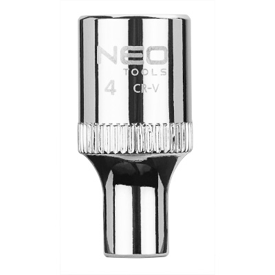 Hylsa 1/4" 4mm kort Superlock