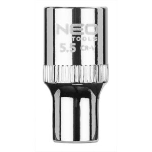 Hylsa 1/4" 5.5mm kort Superlock