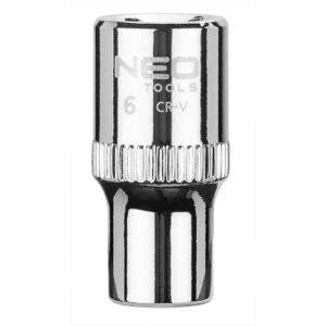 Hylsa 1/4" 6mm kort Superlock