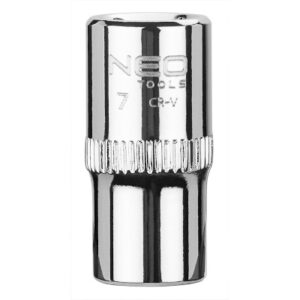 Hylsa 1/4" 7mm kort Superlock