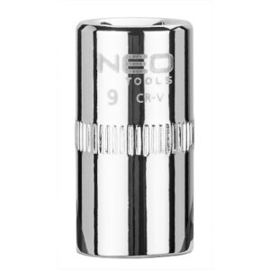 Hylsa 1/4" 9mm kort Superlock