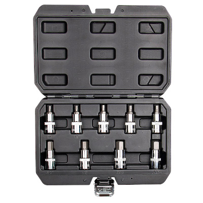 Hexbitssats 9 delar1/2" 55mm