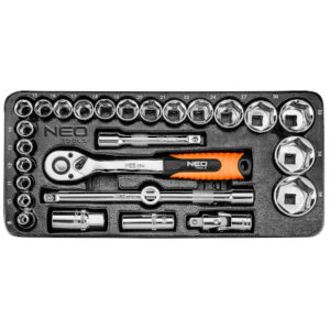 Verktygsinsats hylsor 1/2" 27 delar