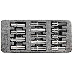 Verktygsinstas långhylsor 1/2" 14 delar