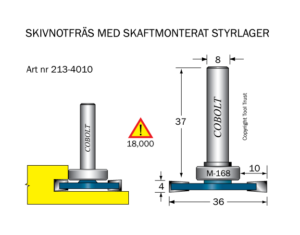 Skivnotfräs L=4 F=10 D=36 S=8