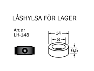 LH-148 Låshylsa 8 x 14 mm