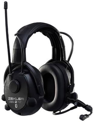 Hörselkåpa Zekler 412RDB Bygel inkl batteri och laddare