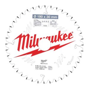 Milwaukee Cirkelsågklinga CSB MS  W190X30X2,4X40