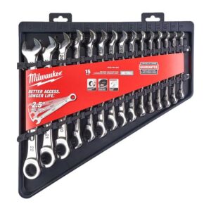 Milwaukee Max Bite 15 PC RATCHET METRIC Hylsnyckelsats - 1 PC