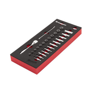 Milwaukee 1/4" Hylssats Med Skuminlägg