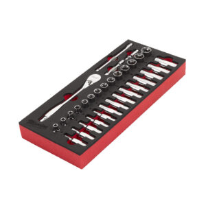 Milwaukee 3/8" Hylssats Med Skuminlägg