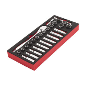 Milwaukee 1/2" Hylssats Med Skuminlägg