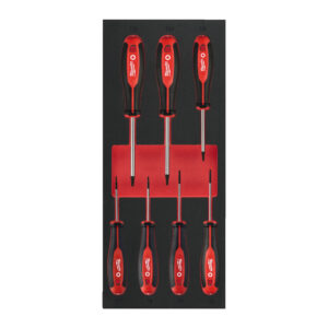 Milwaukee Tri-Lobe Skruvmejselsats TX 7P Med Skuminlägg