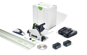 Festool Sänksåg 18V TSC 55 KEBI-Plus/XL-FS med styrskena