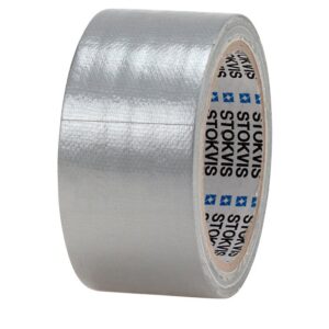 Vävtejp bygg, silver 50mmx50M