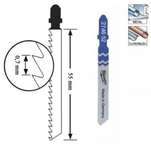 Sticksågsblad T118G 5-pack 55/0,7mm