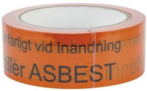 Varningstejp ASBEST – Tydlig avspärrning för din säkerhet