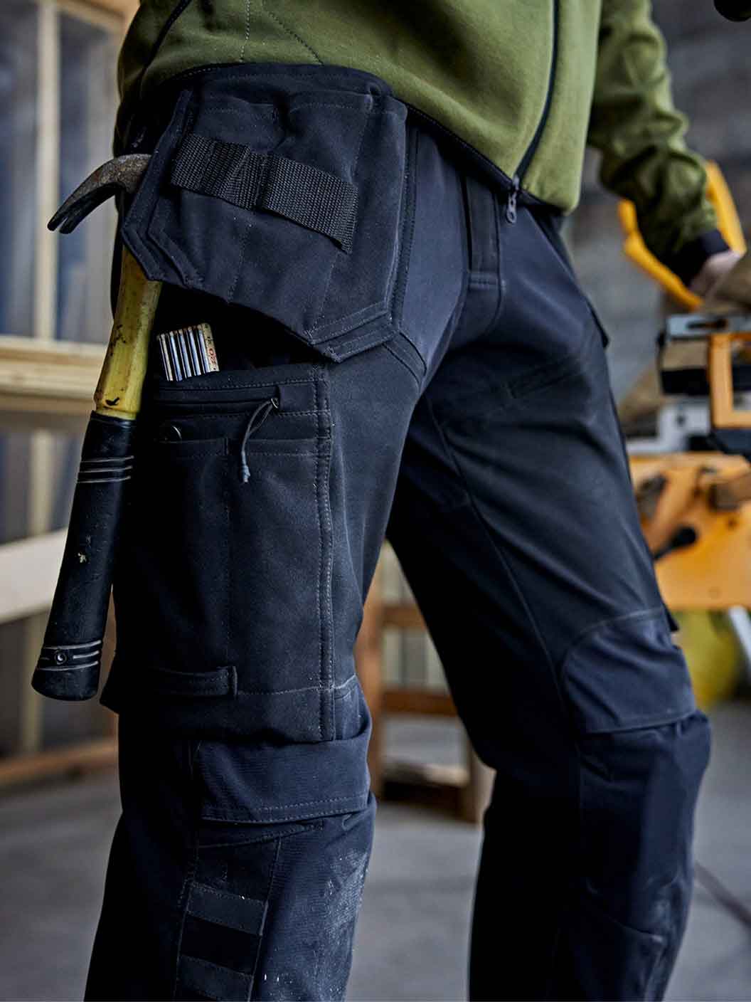 Fristads Hantverkarbyxa Stretch 2596 GLWS - Bild 5