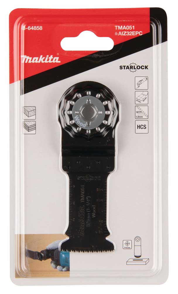 MAKITA Multiblad STARLOCK HCS 32 mm B-64858