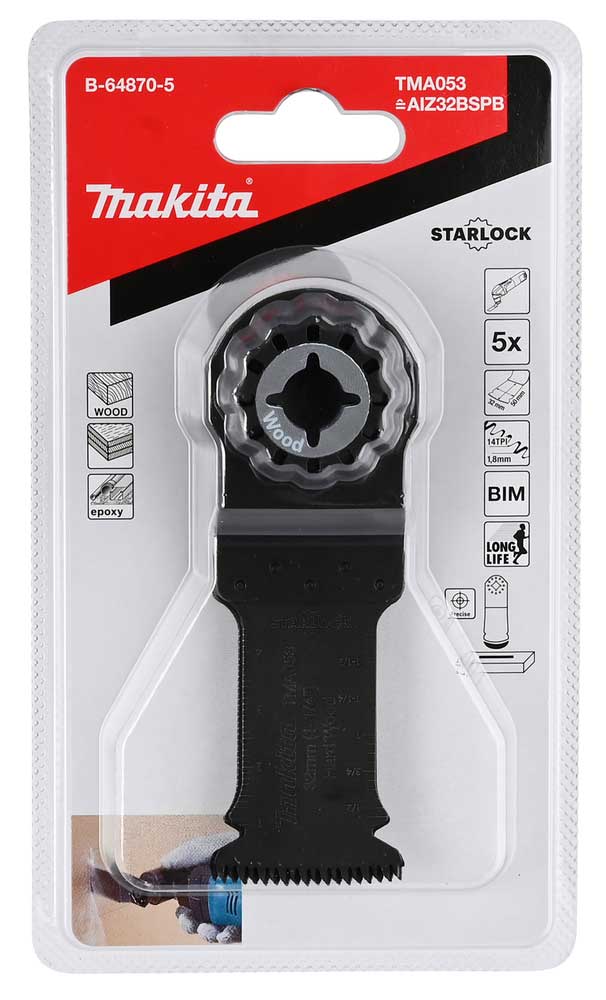 MAKITA Multiblad STARLOCK 32 mm 5 st B-64870-5