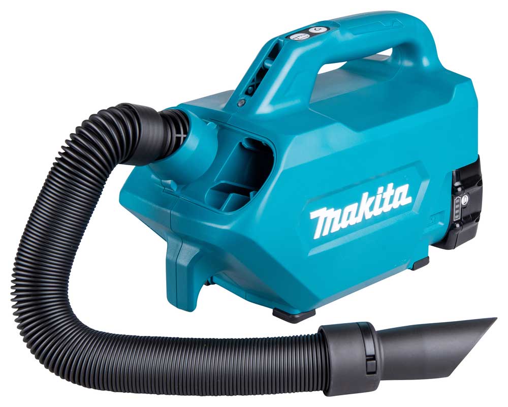 Makita DCL184Z batteridriven dammsugare.