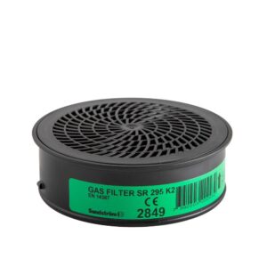 Sundström SR 295 gasfilter K2 för ammoniak och aminer.