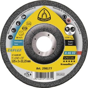 Klingspor Kapskiva A46VZ Special Försänkt Nav 125x2x22,23mm