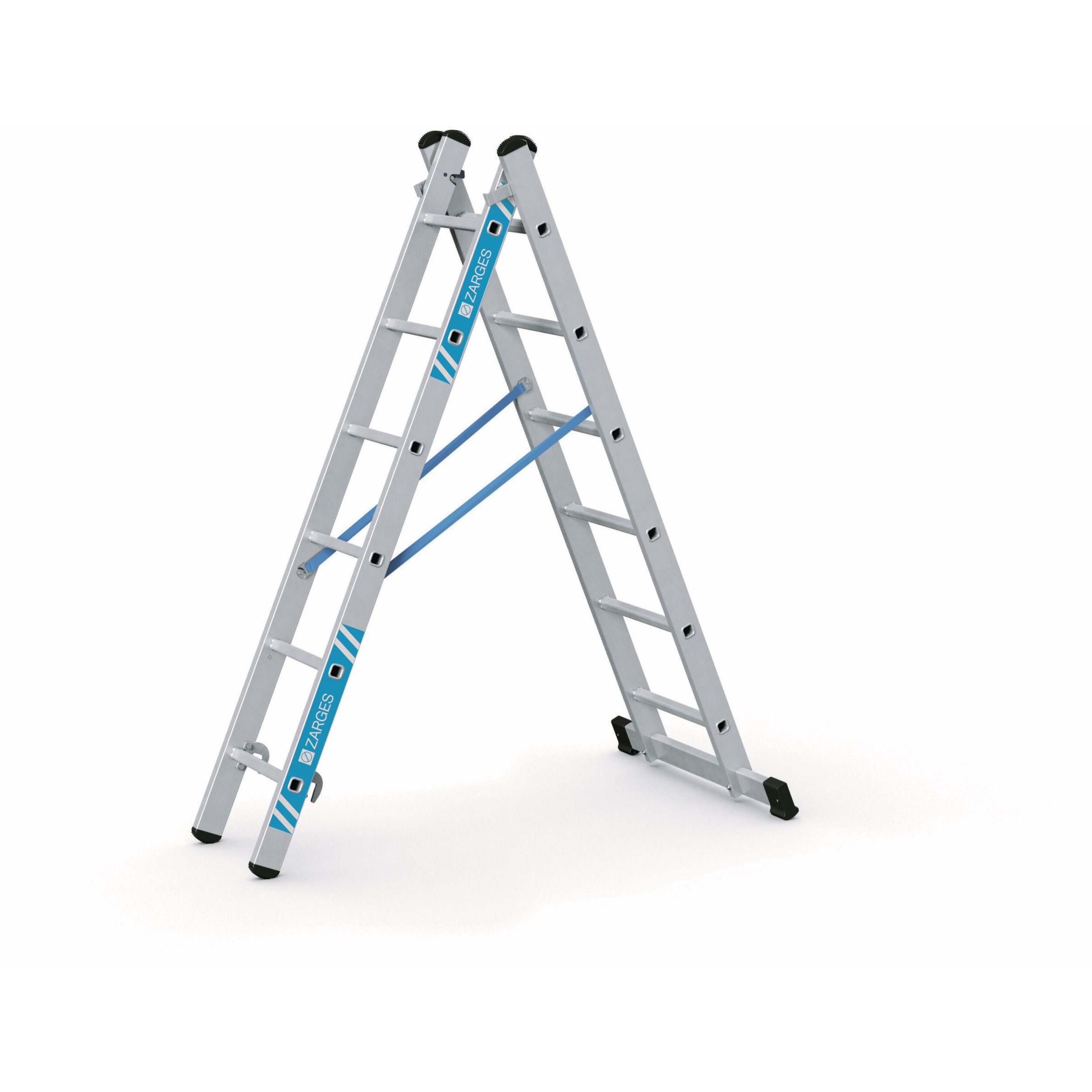 Trapp- & utskjutsstege Kombi 2 x 6 steg.