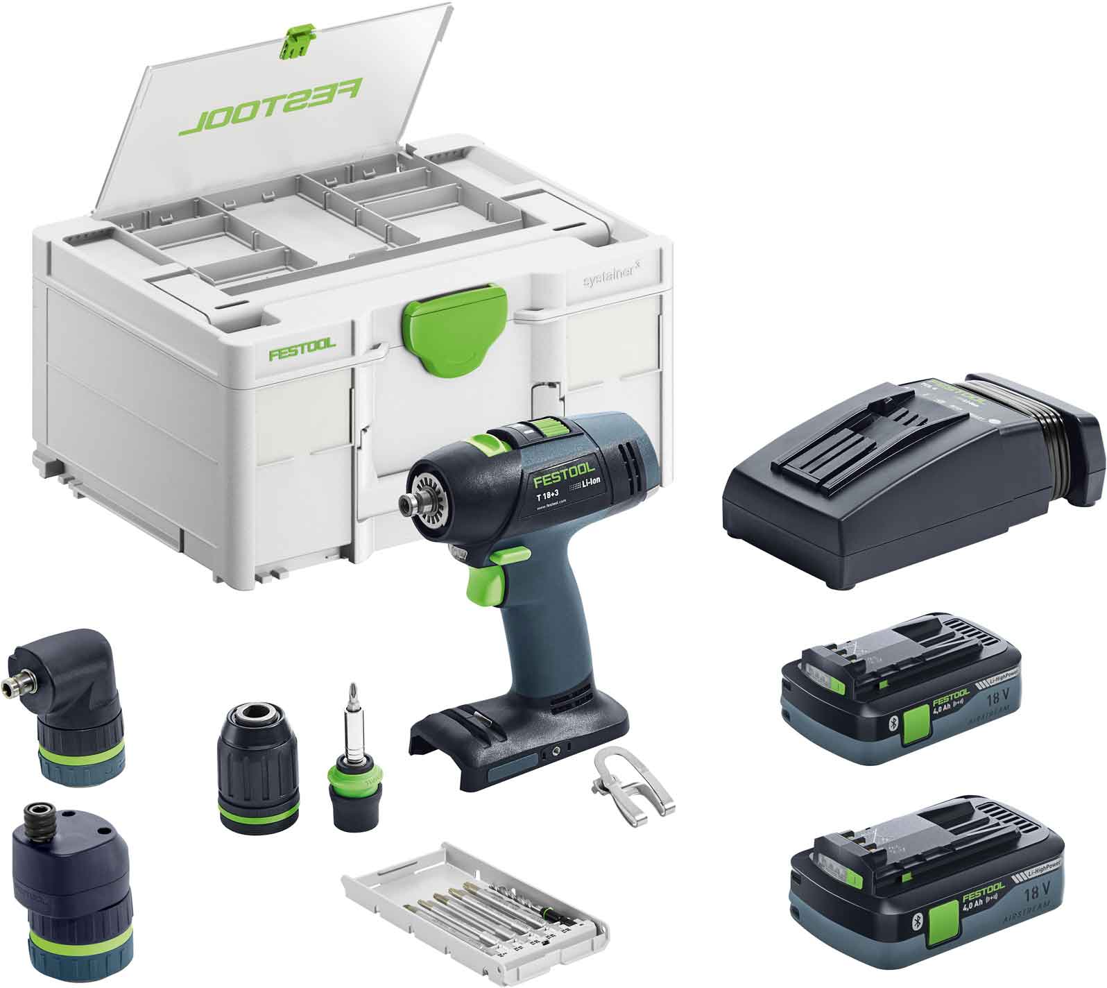 Festool T 18+3 HPC 4,0 I-Set Skruvdragare