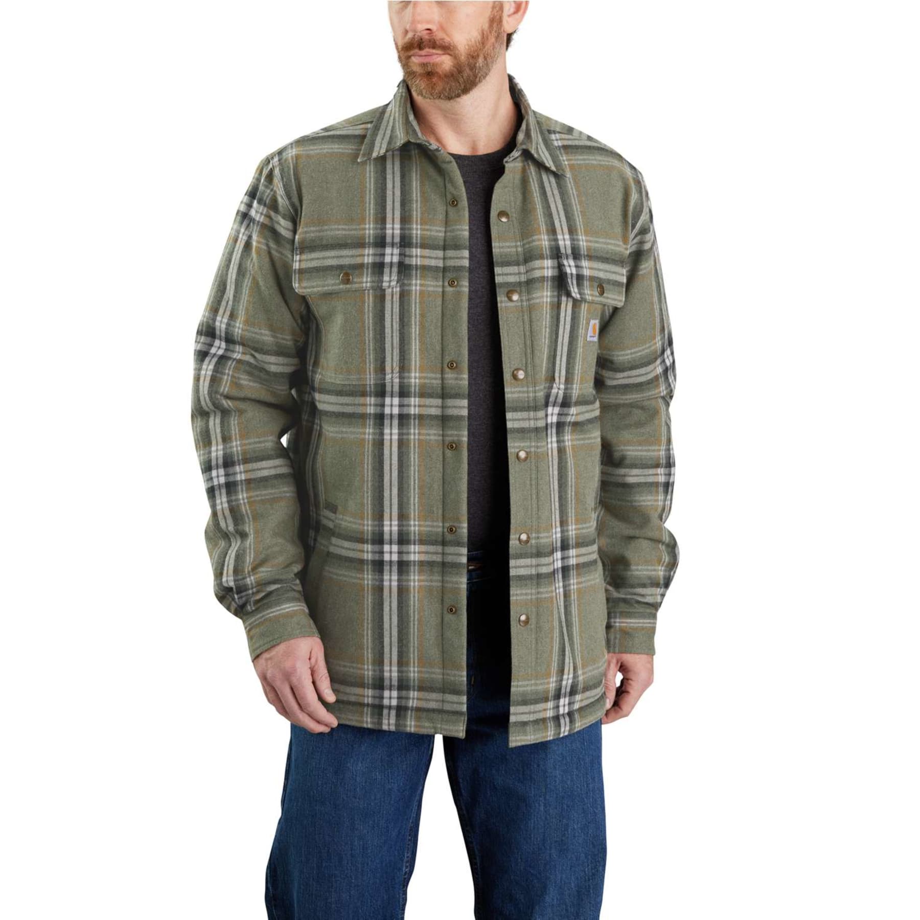 Carhartt flanellskjorta med sherpafoder
