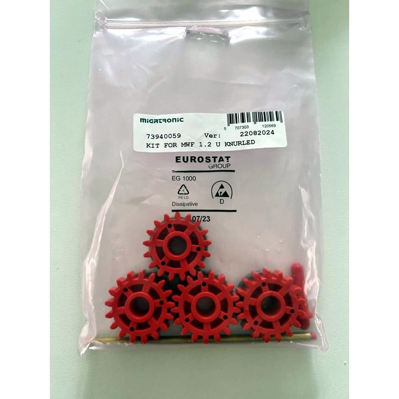 Matarhjulsats MWF 1,2 U Räfflad Röd.