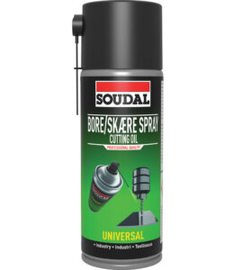 Soudal Skärolja 400 ml – skärolja aerosol för metallbearbetning.