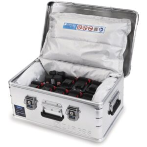 Batteriförvaringslåda.