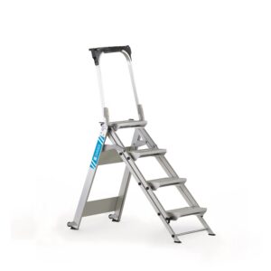 Kompaktbock 0,88 m 4 steg med säkerhetsbygel.