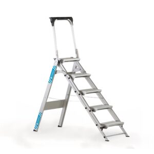 Kompaktbock 1,1 m 5 steg med säkerhetsbygel.